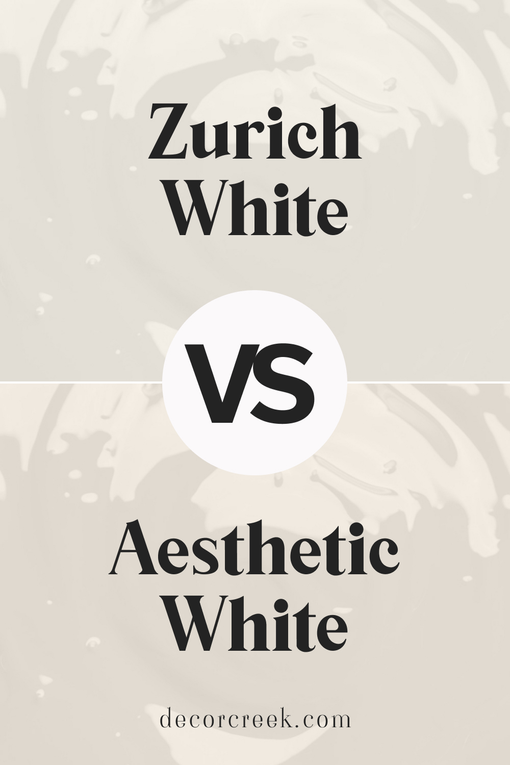 Aesthetic White SW 7035 vs Zurich White SW 7626 by Sherwin Williams