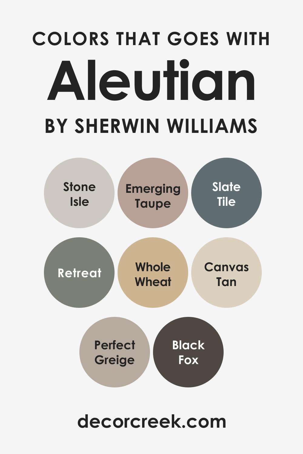 What Colors Go With Aleutian Color by Sherwin-Williams?
