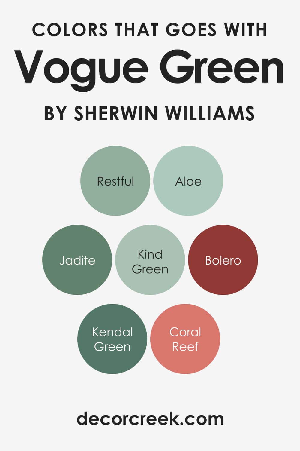 Colors That Go With SW Vogue Green