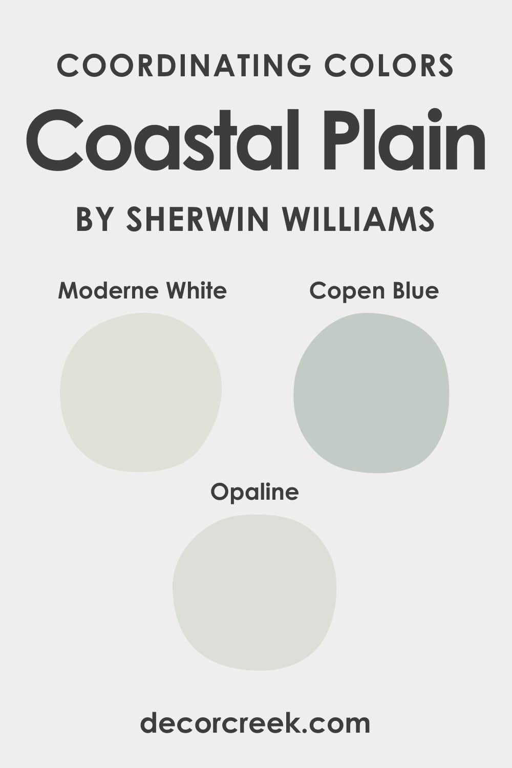 Sherwin-Williams Coastal Plain SW-6192 Coordinating Colors