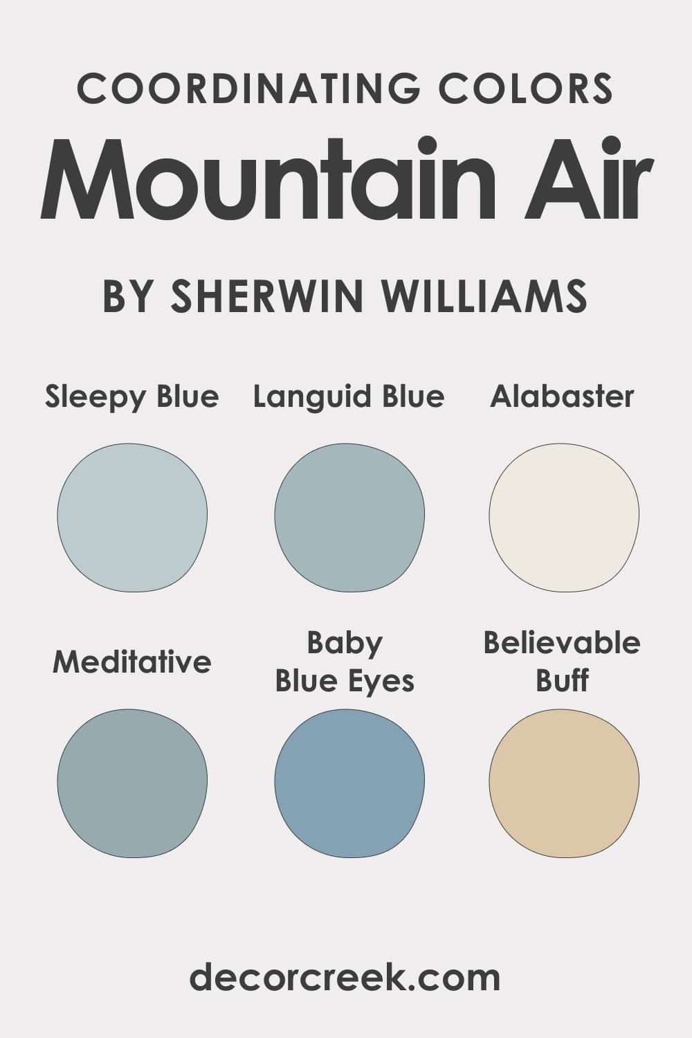 Coordinating Colors of Mountain Air SW-6224