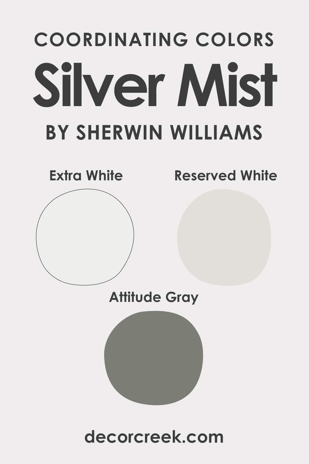 Silver Mist SW-7621 Coordinating Colors