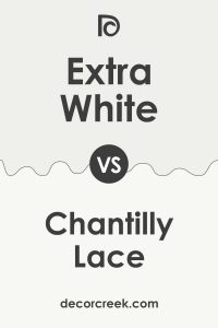 Extra White SW 7006 By Sherwin Williams DecorCreek   Extra White Vs Chantilly Lace 200x300 