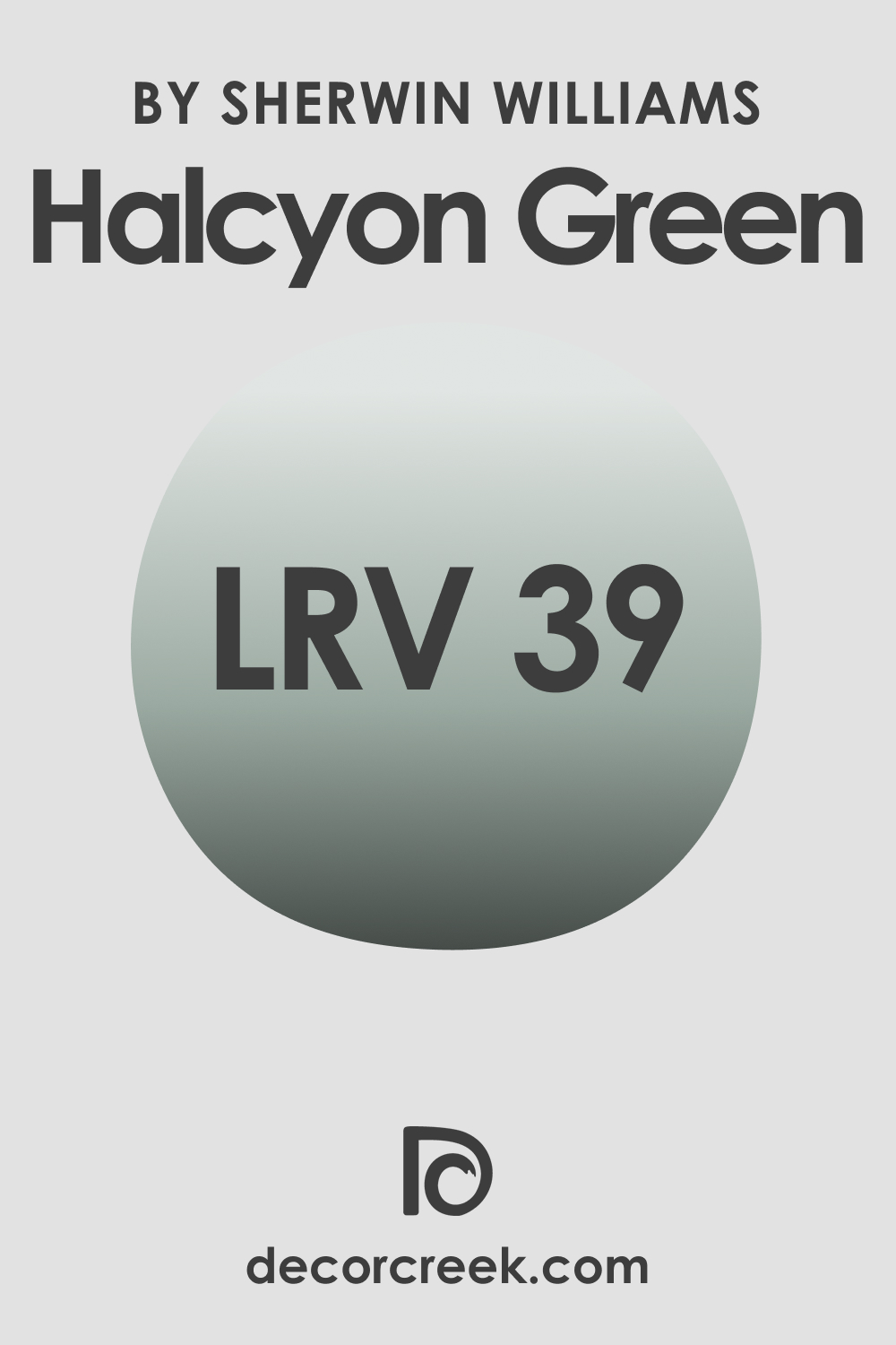 LRV of SW Halcyon Green Color 