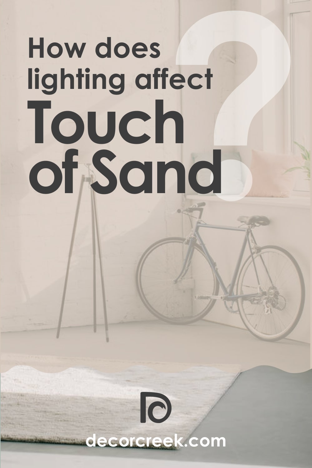 Lighting of Touch of Sand Paint Color 