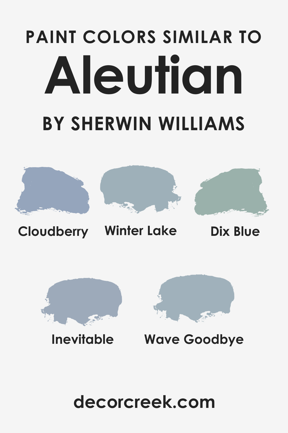 Paint Colors Similar to SW Aleutian