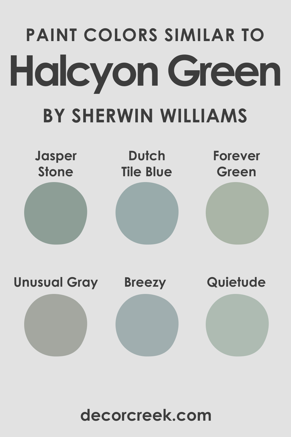 Paint Colors Similar to Halcyon Green