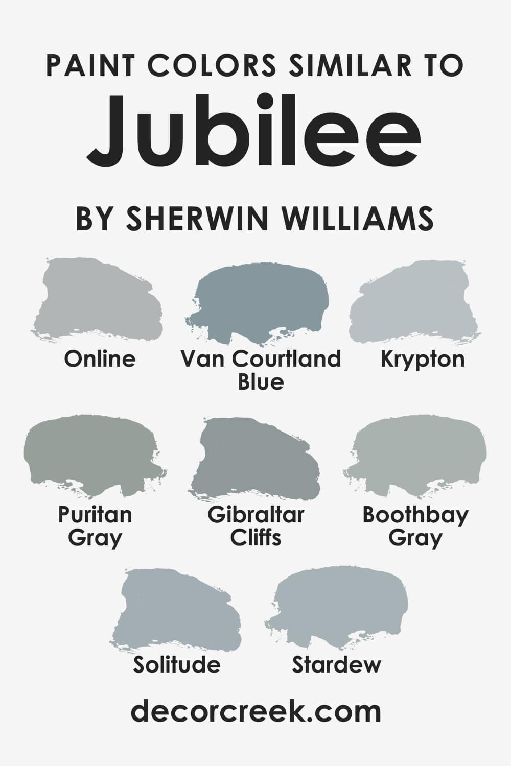 Paint Colors Similar to SW-6248 Jubilee Paint Color