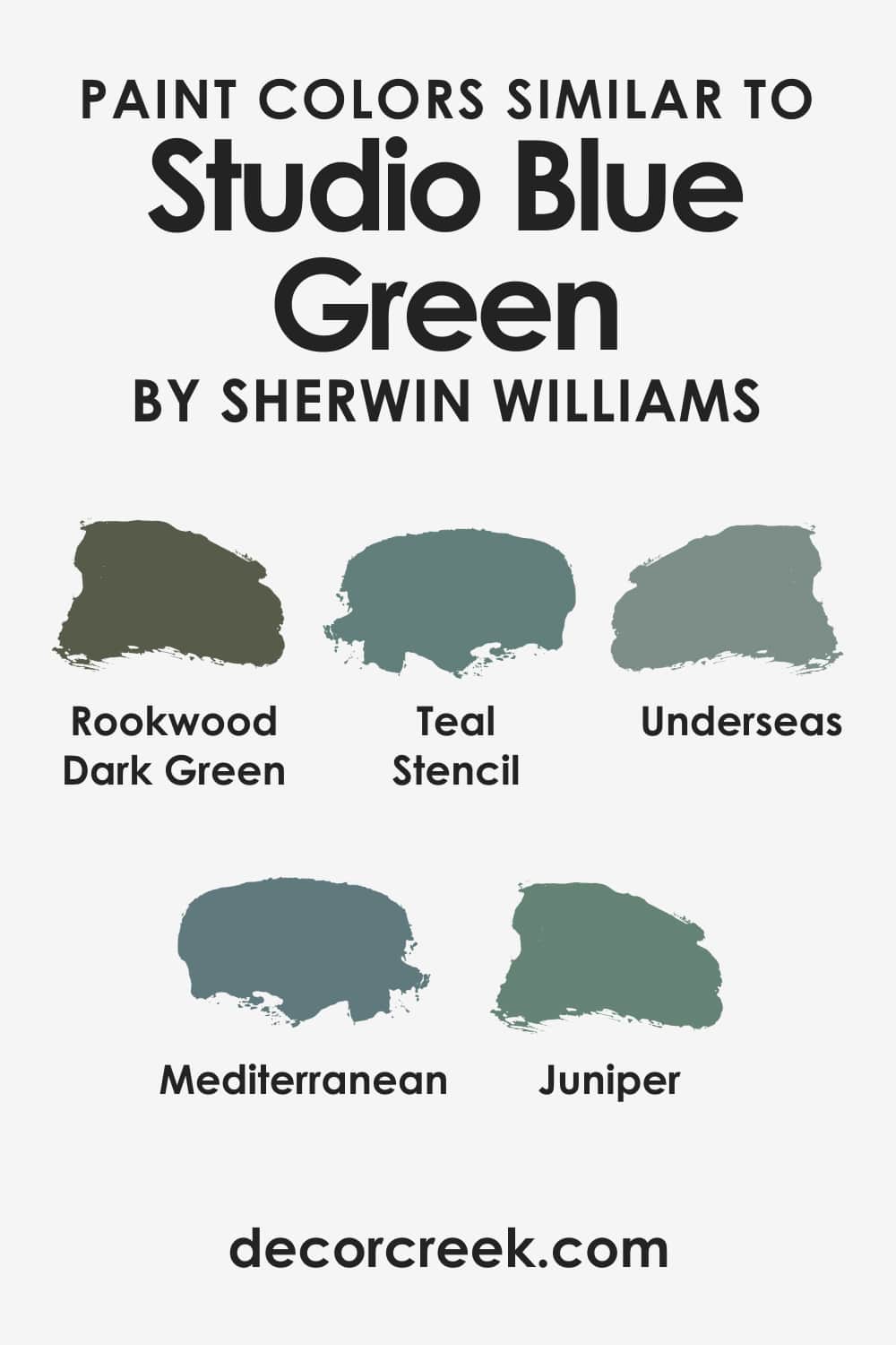 Paint Colors Similar to SW Studio Blue Green