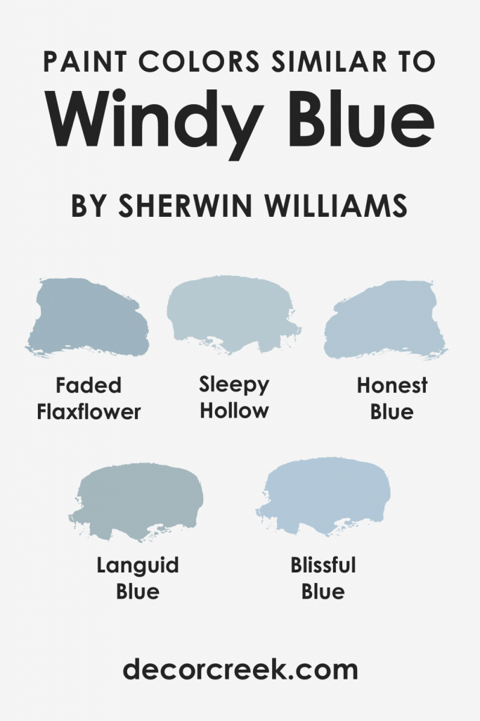 Windy Blue SW-6240 Paint Color by Sherwin-Williams