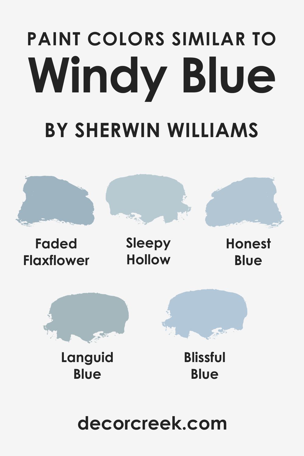Paint Colors Similar to SW Windy Blue