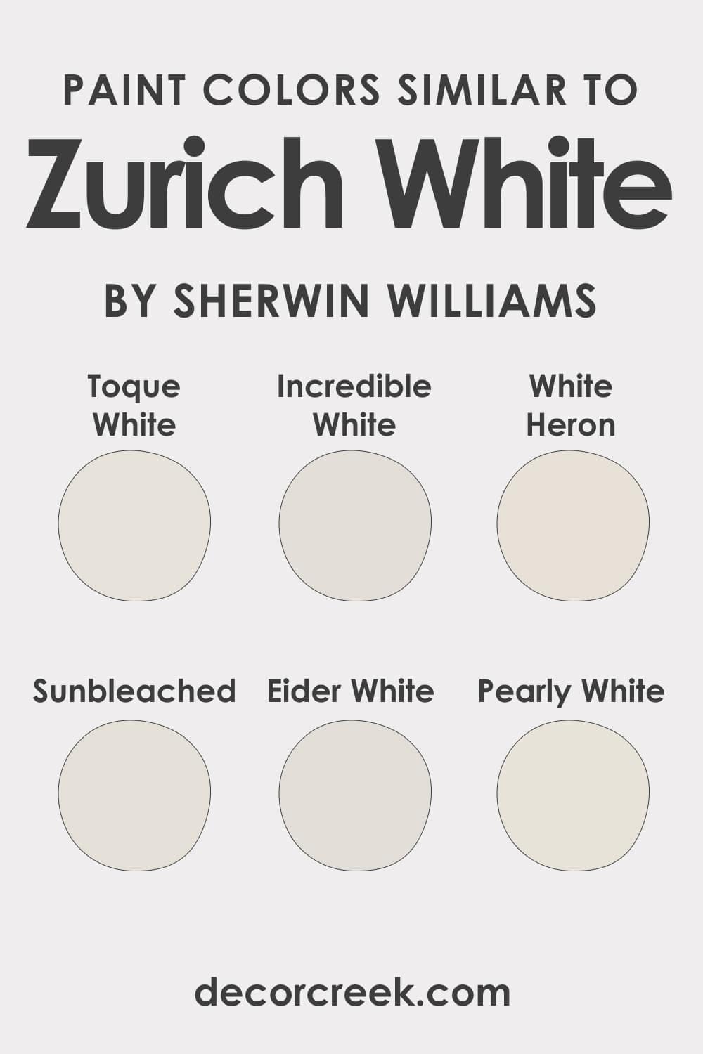 Paint Colors Similar to SW Zurich White