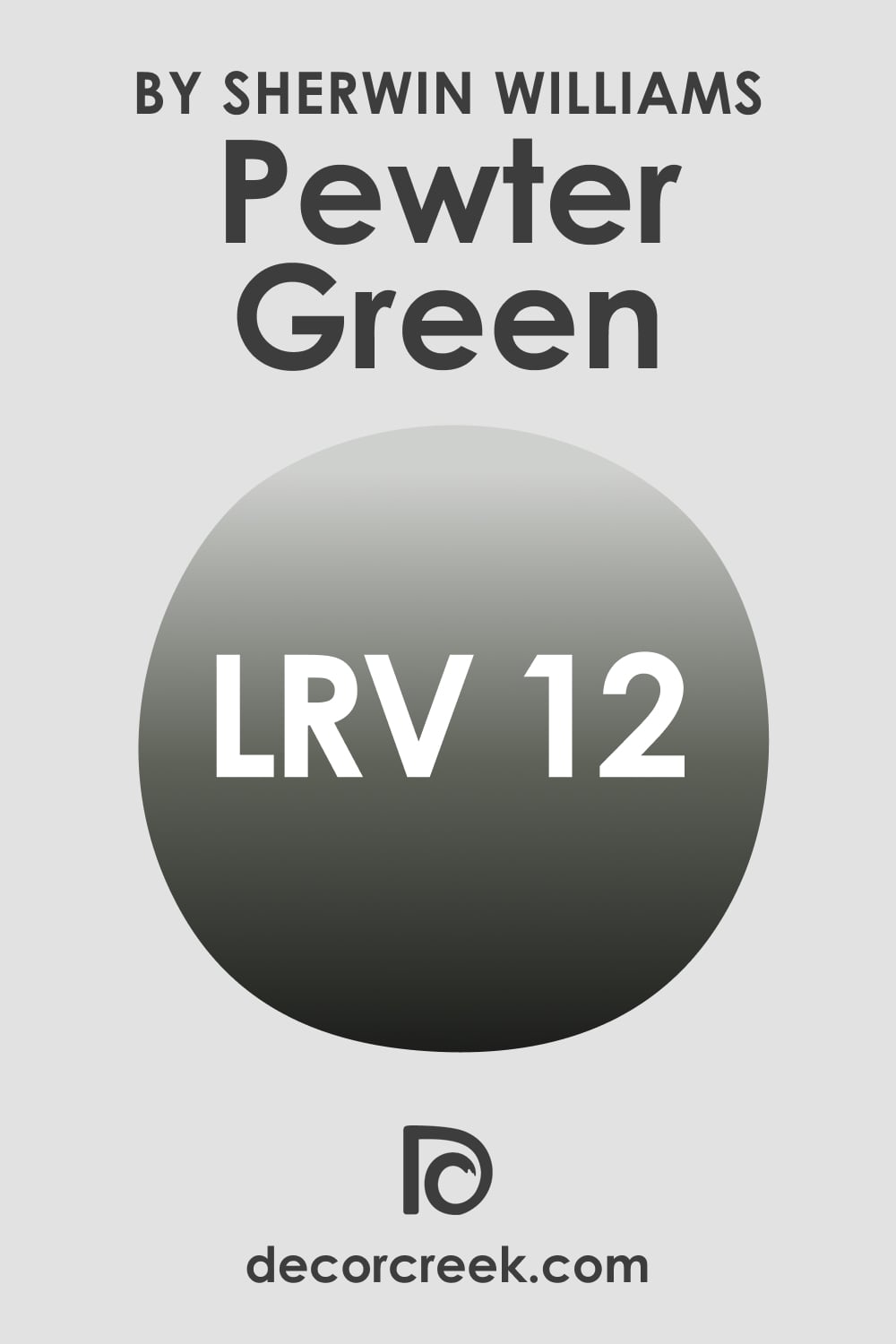LRV of Pewter Green Paint Color 