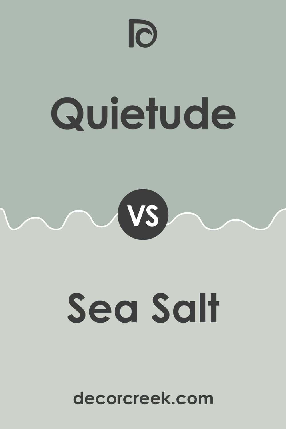 Quietude vs Sea Salt Sherwin-Williams