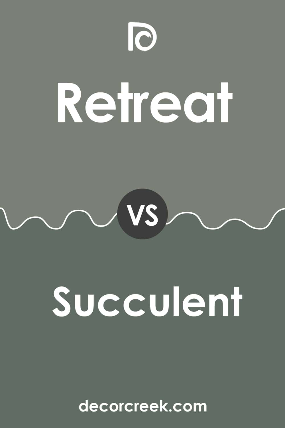 Retreat vs Succulent by Sherwin-Williams