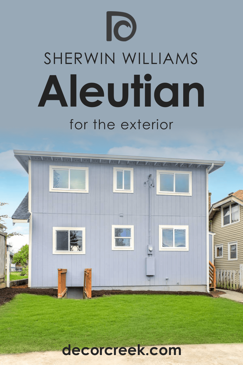 Exterior Use of SW Aleutian Paint Color