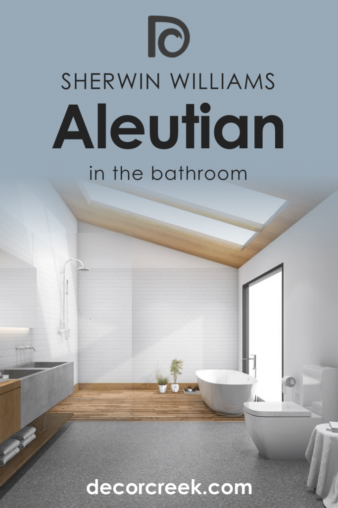 Sherwin Williams Aleutian Bathroom