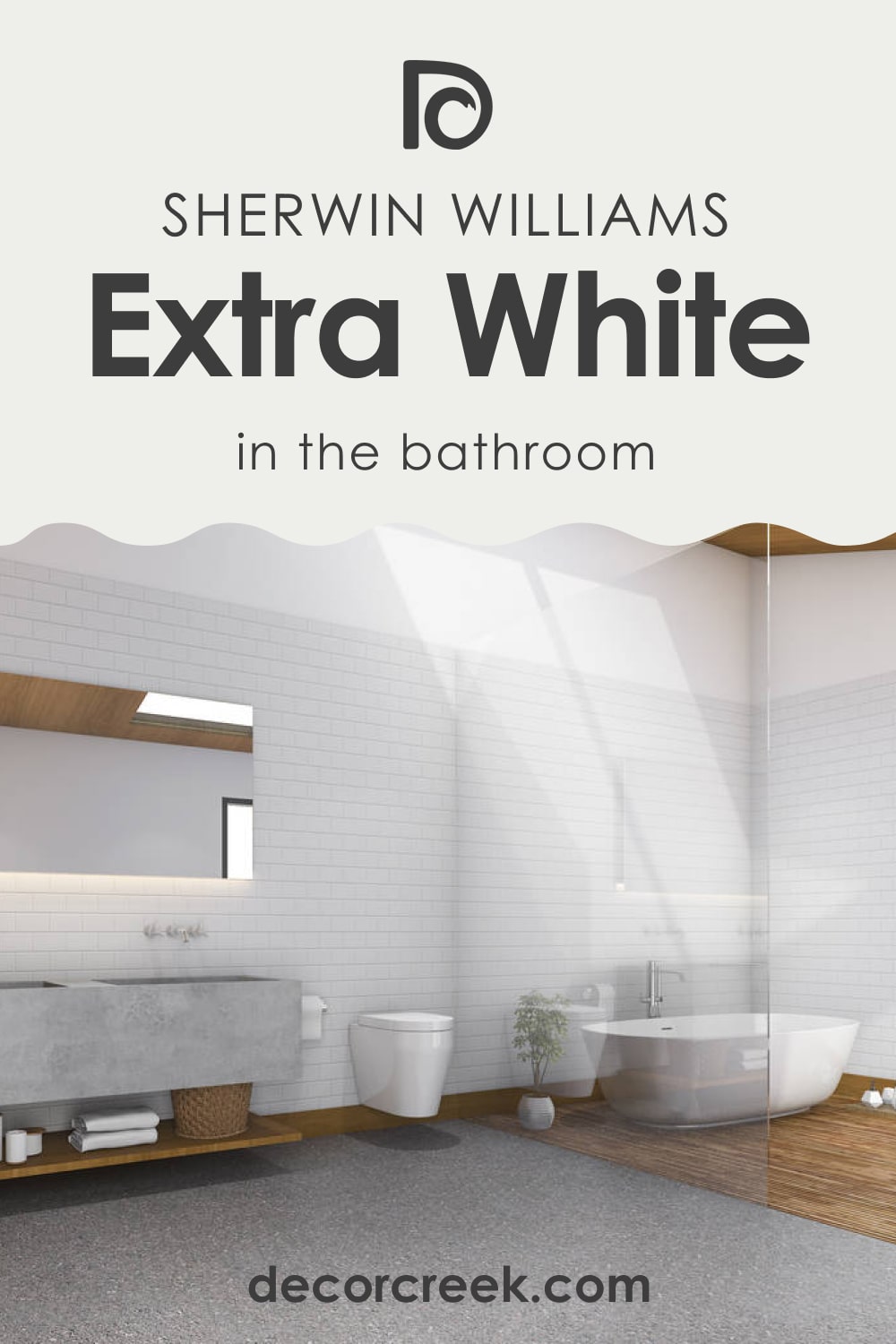 Extra White SW-7006 with Bathroom
