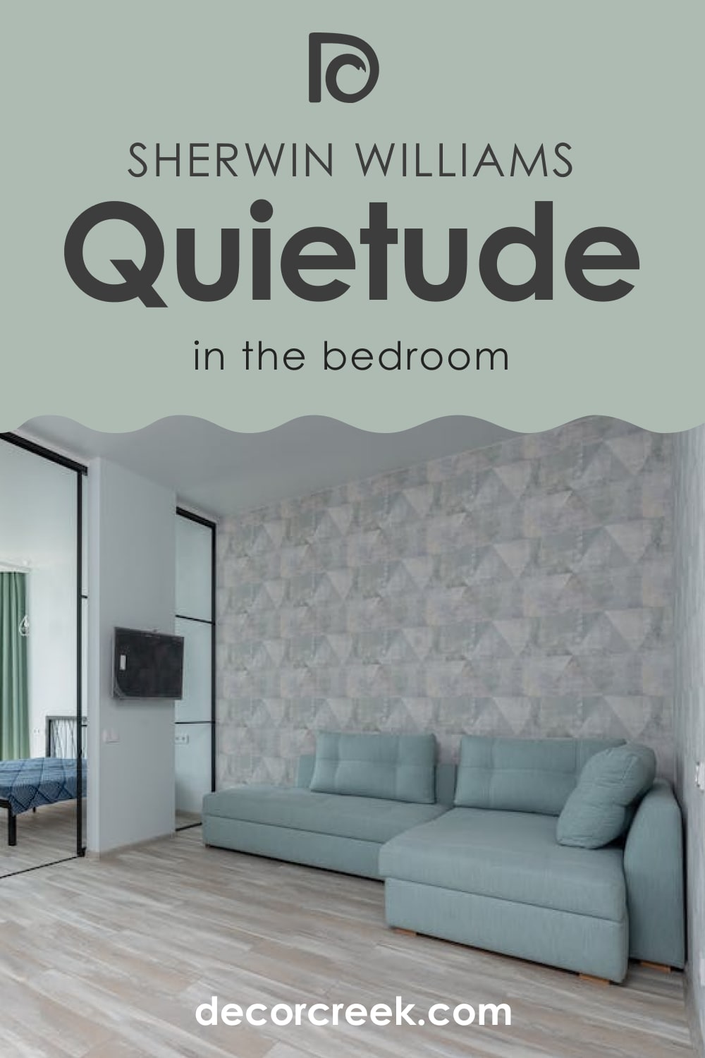 Bedroom in Quietude Paint Color