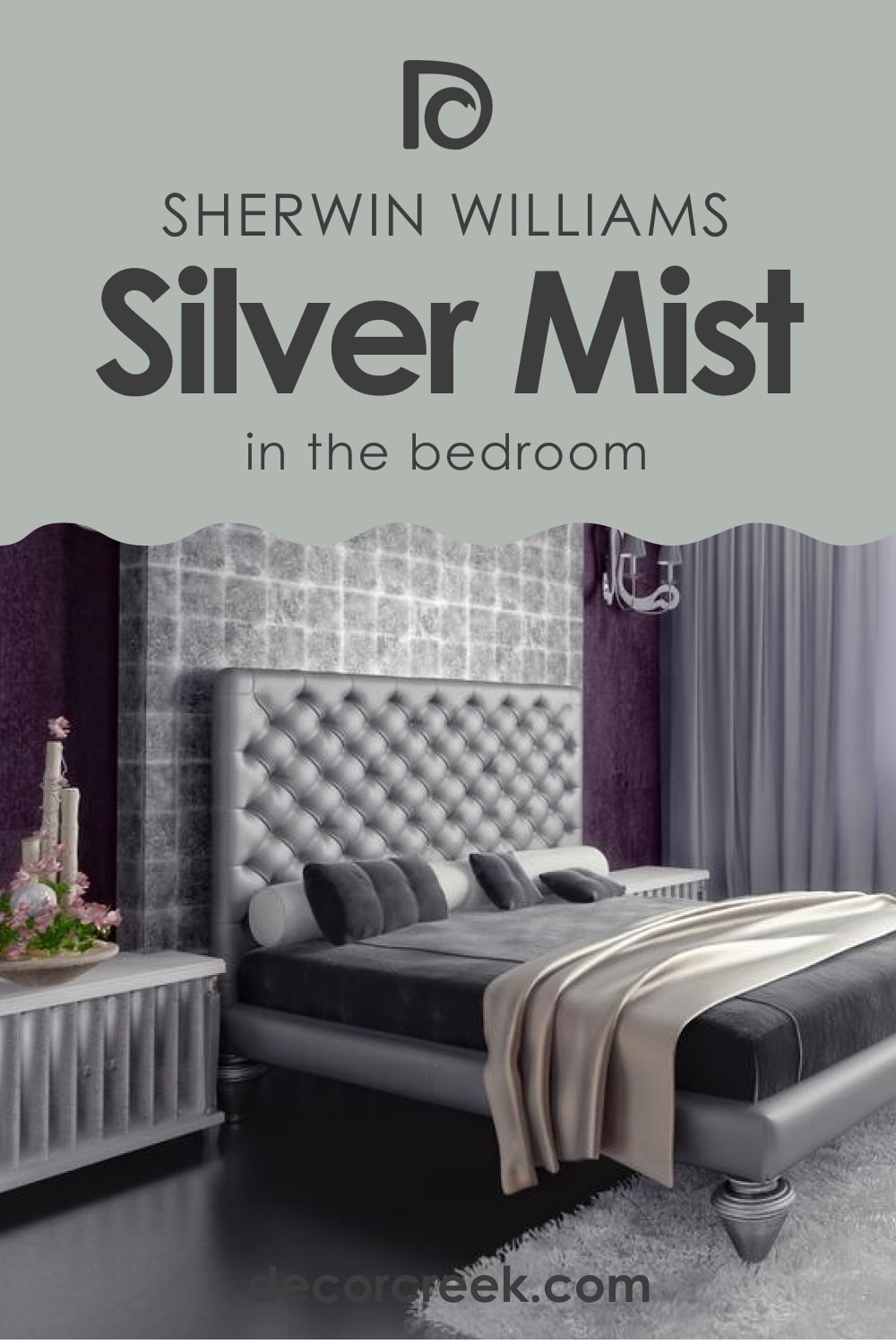 Silver Mist SW-7621  and Bedroom