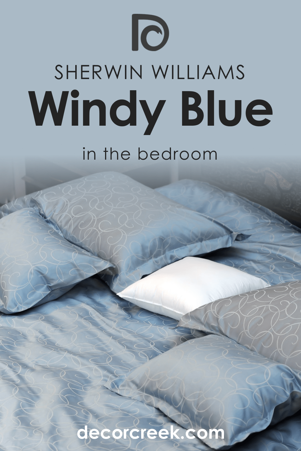 Windy Blue SW-6240 in the Bedroom