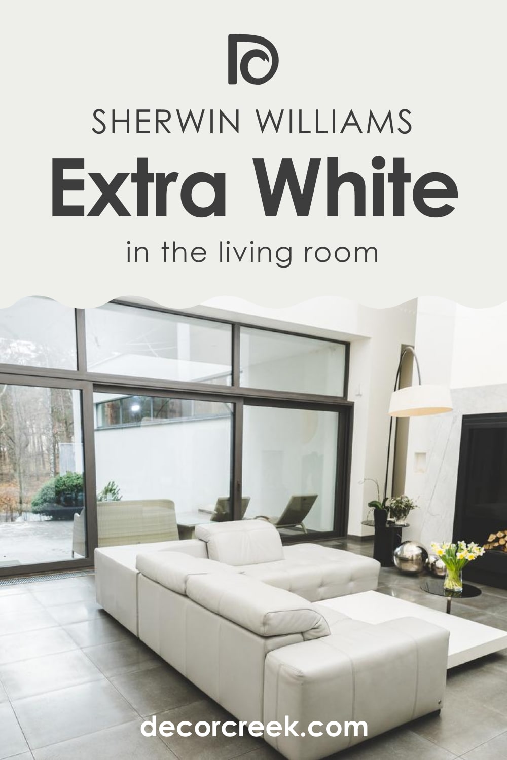 Living Room in the Extra White SW-7006