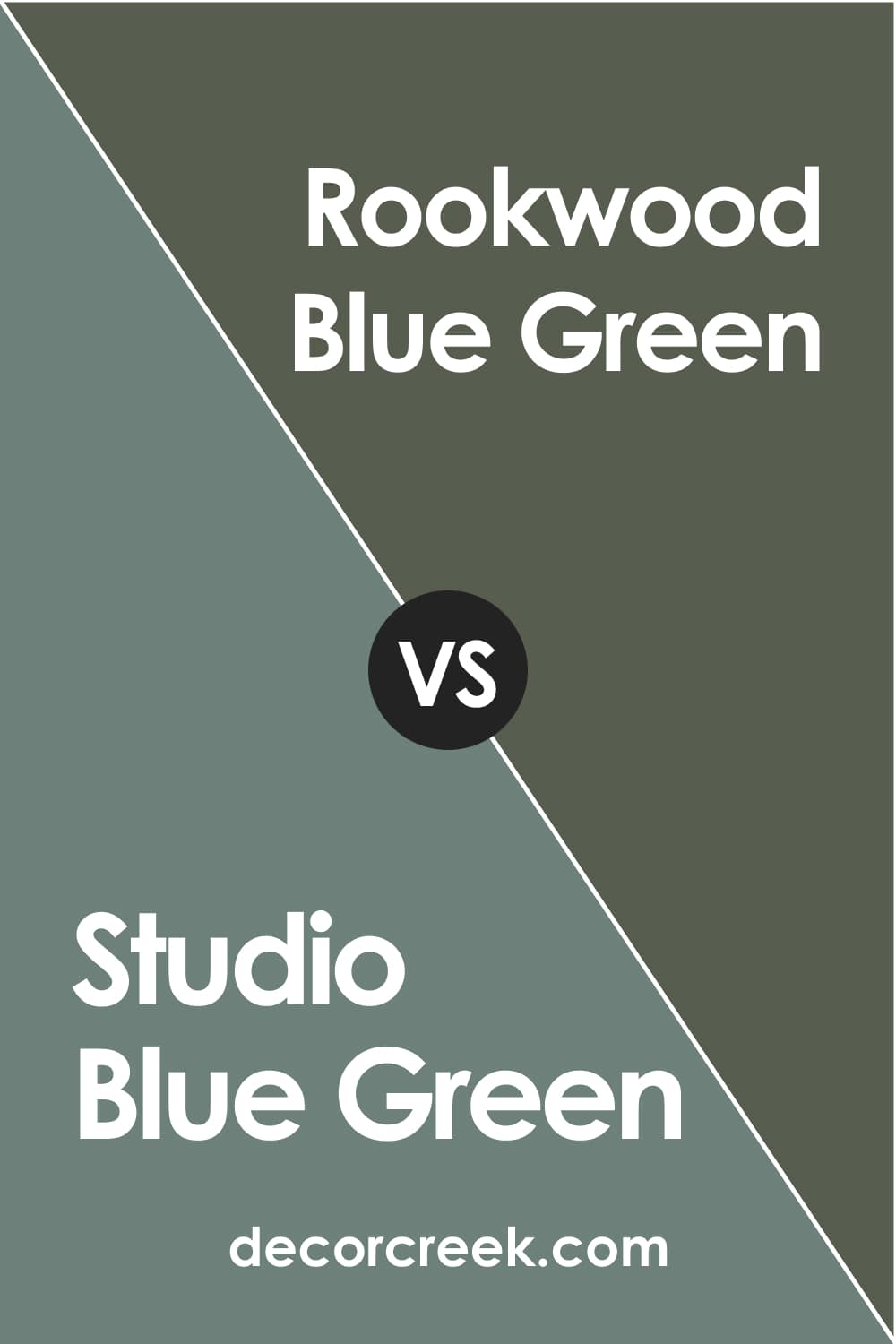 Studio Blue Green vs Rookwood Blue Green