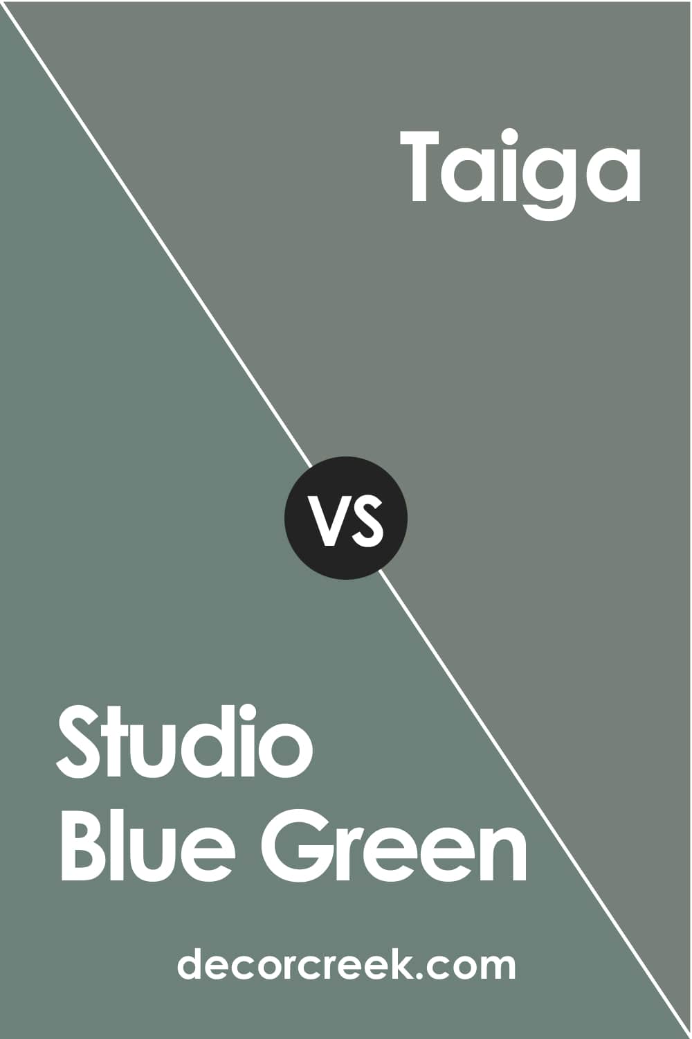 Studio Blue Green vs Taiga