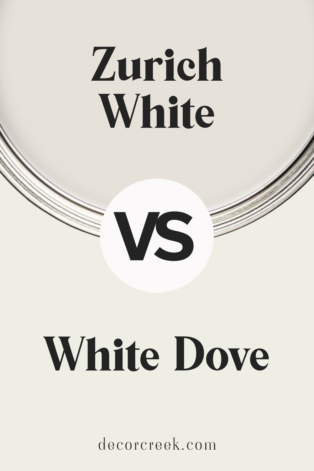 Zurich White SW 7626 vs White Dove OC-17 by Benjamin Moore