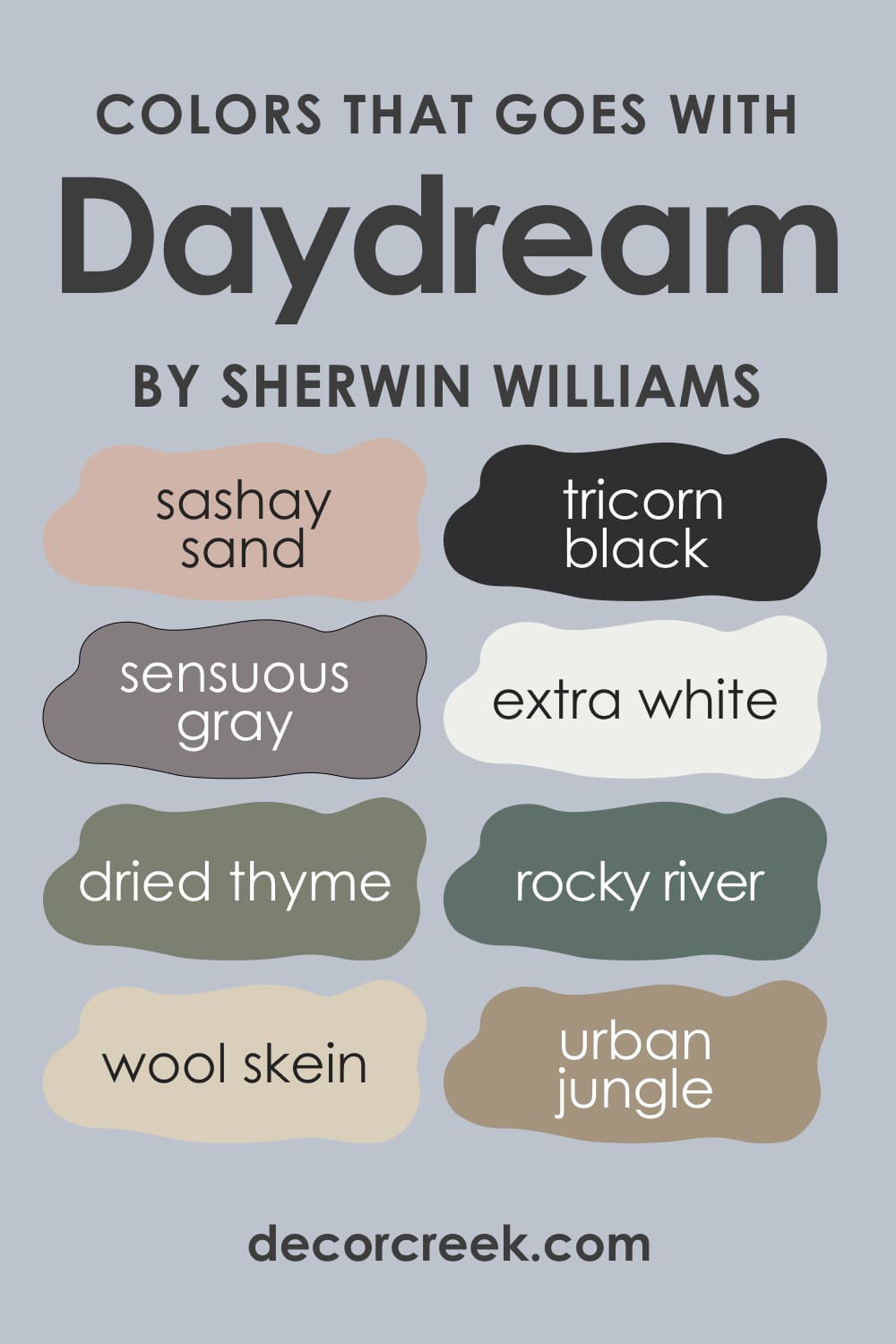 Colors That Go With SW-6541 Daydream