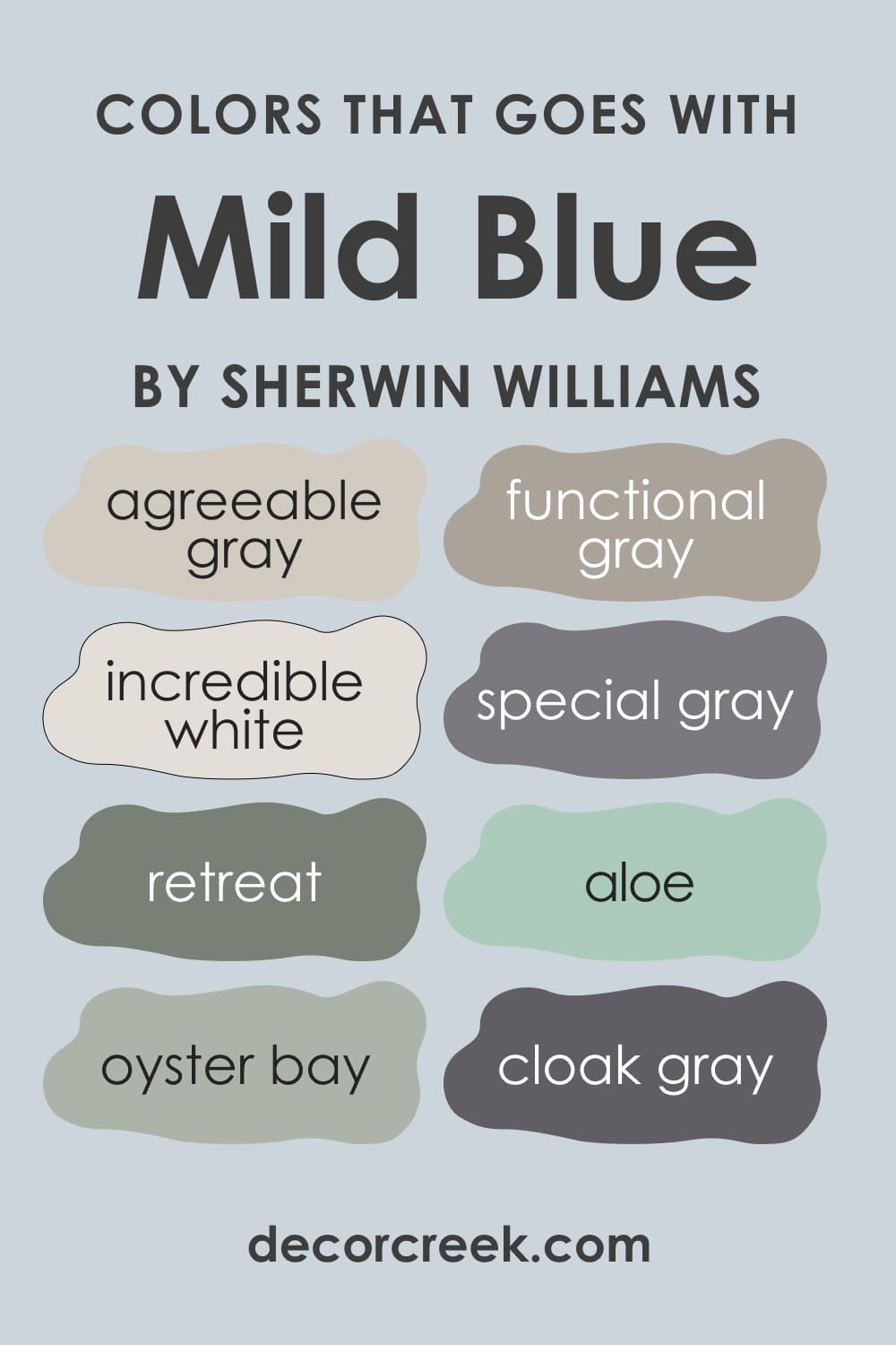 Colors That Go With Mild Blue SW-6533
