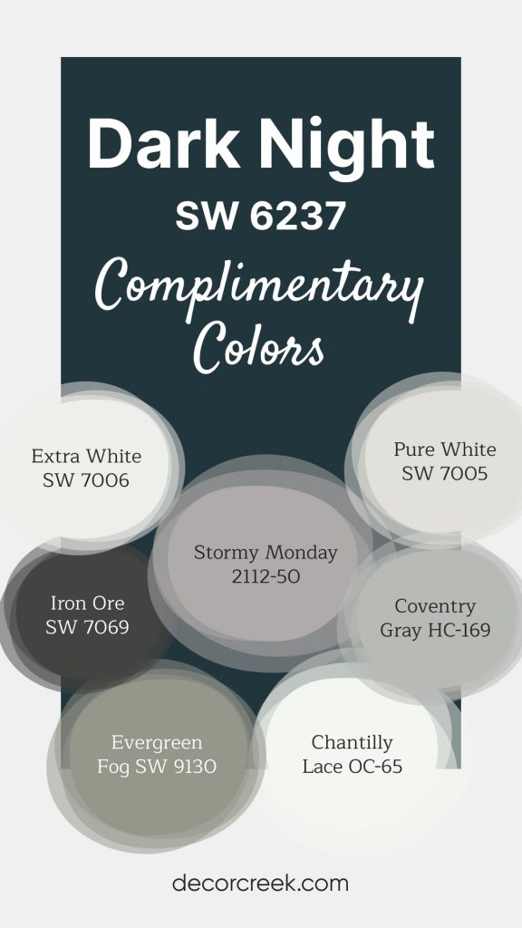 Dark Night SW 6237 Paint Color by Sherwin-Williams