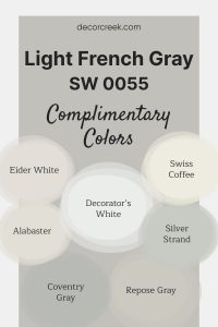 Light French Gray SW 0055 Paint Color by Sherwin-Williams