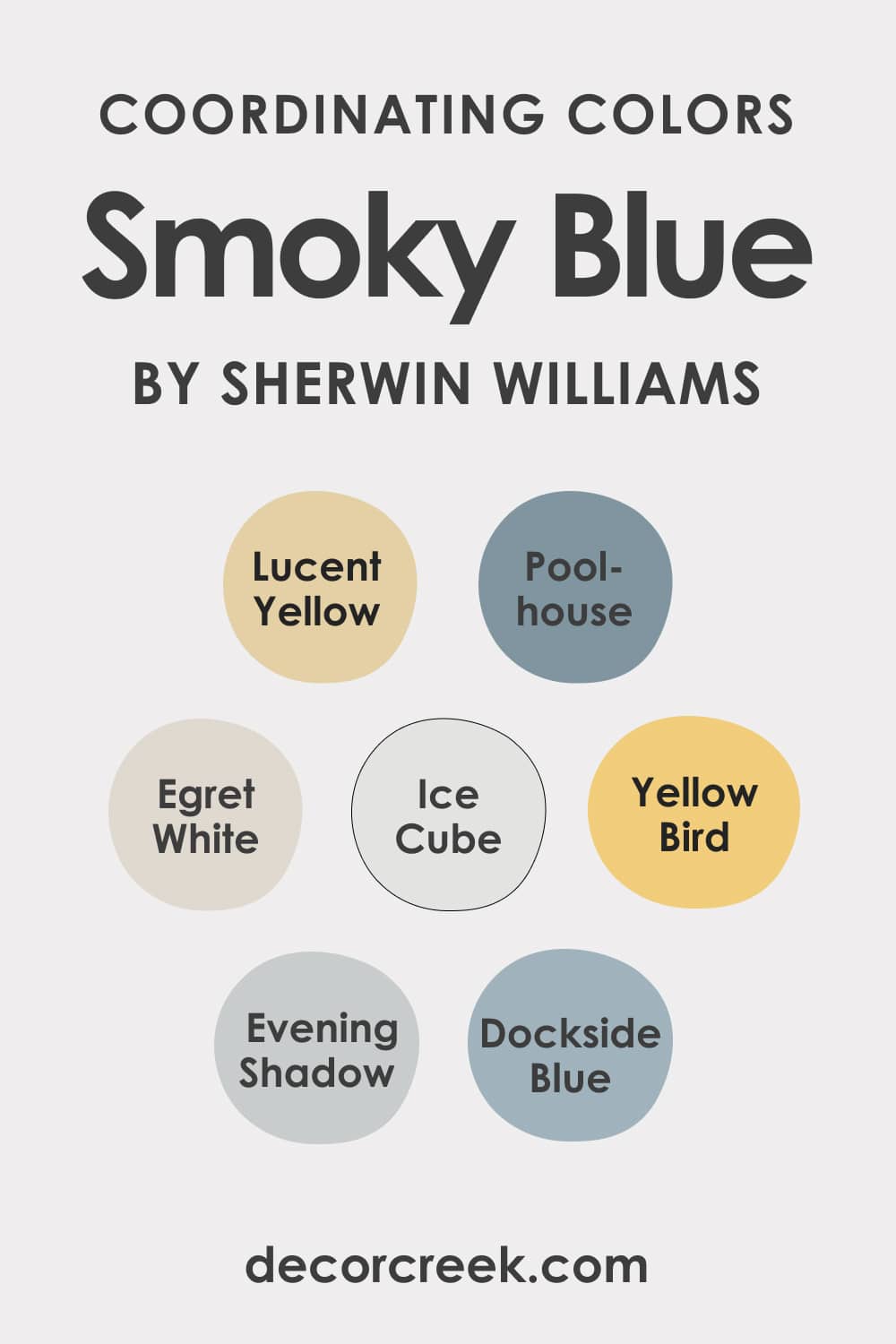 What Coordinating Colors Does SW Smoky Blue Paint Have?