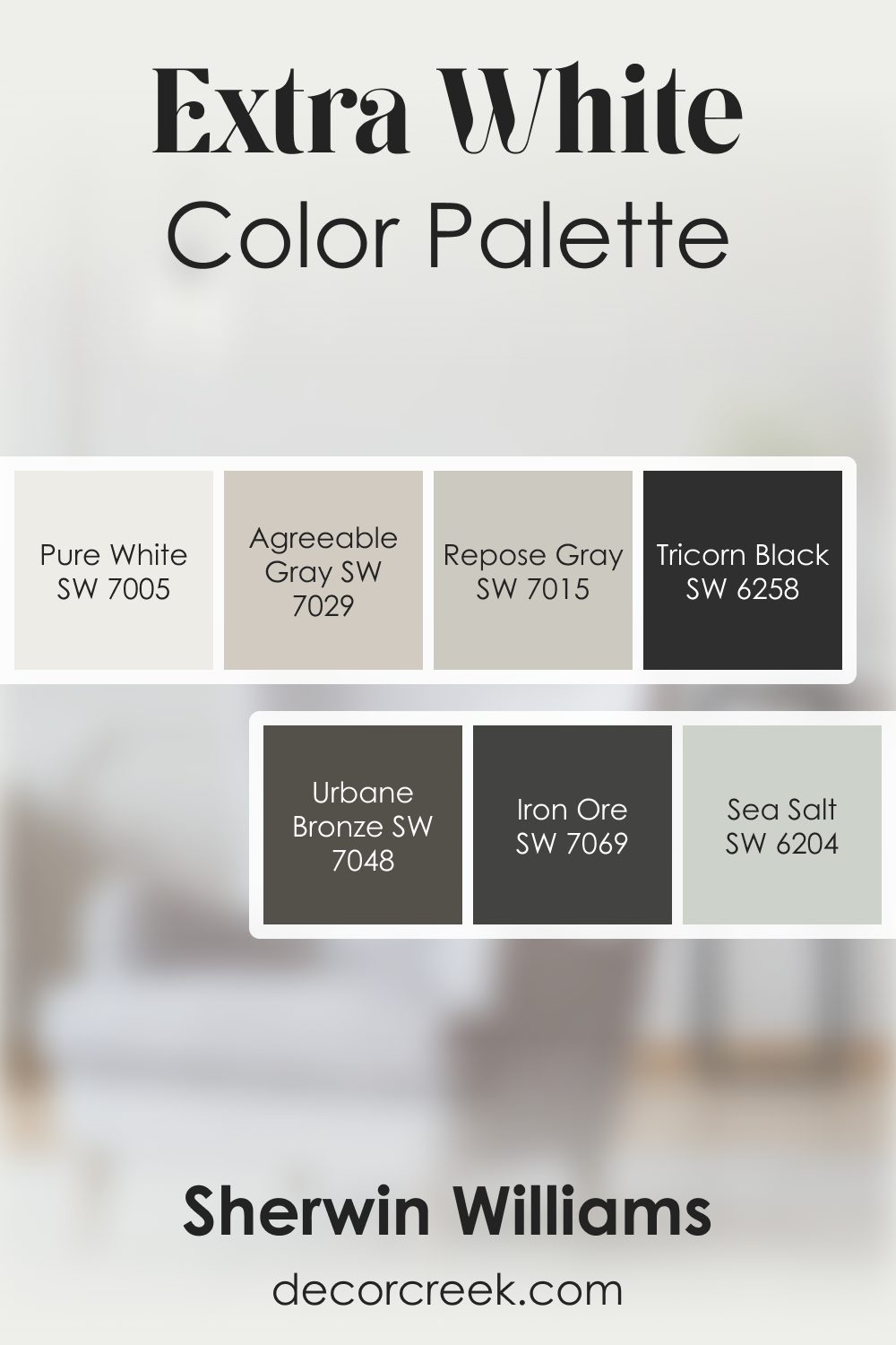 Extra White SW 7006 by Sherwin Williams Color Palette