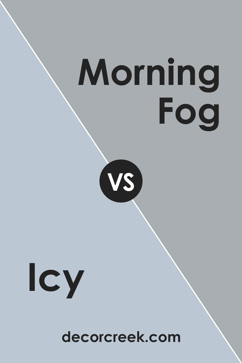 Icy vs. Morning Fog