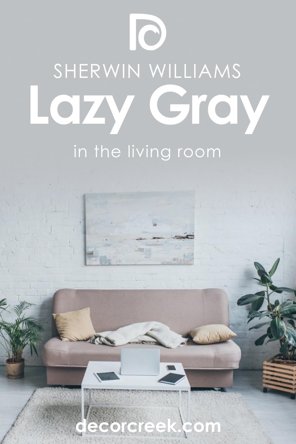 Lazy Gray SW-6254  in the Living Room