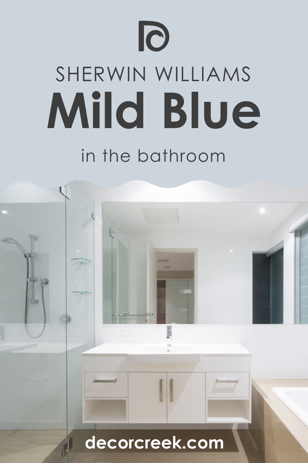 Mild Blue SW-6533 and Bathroom