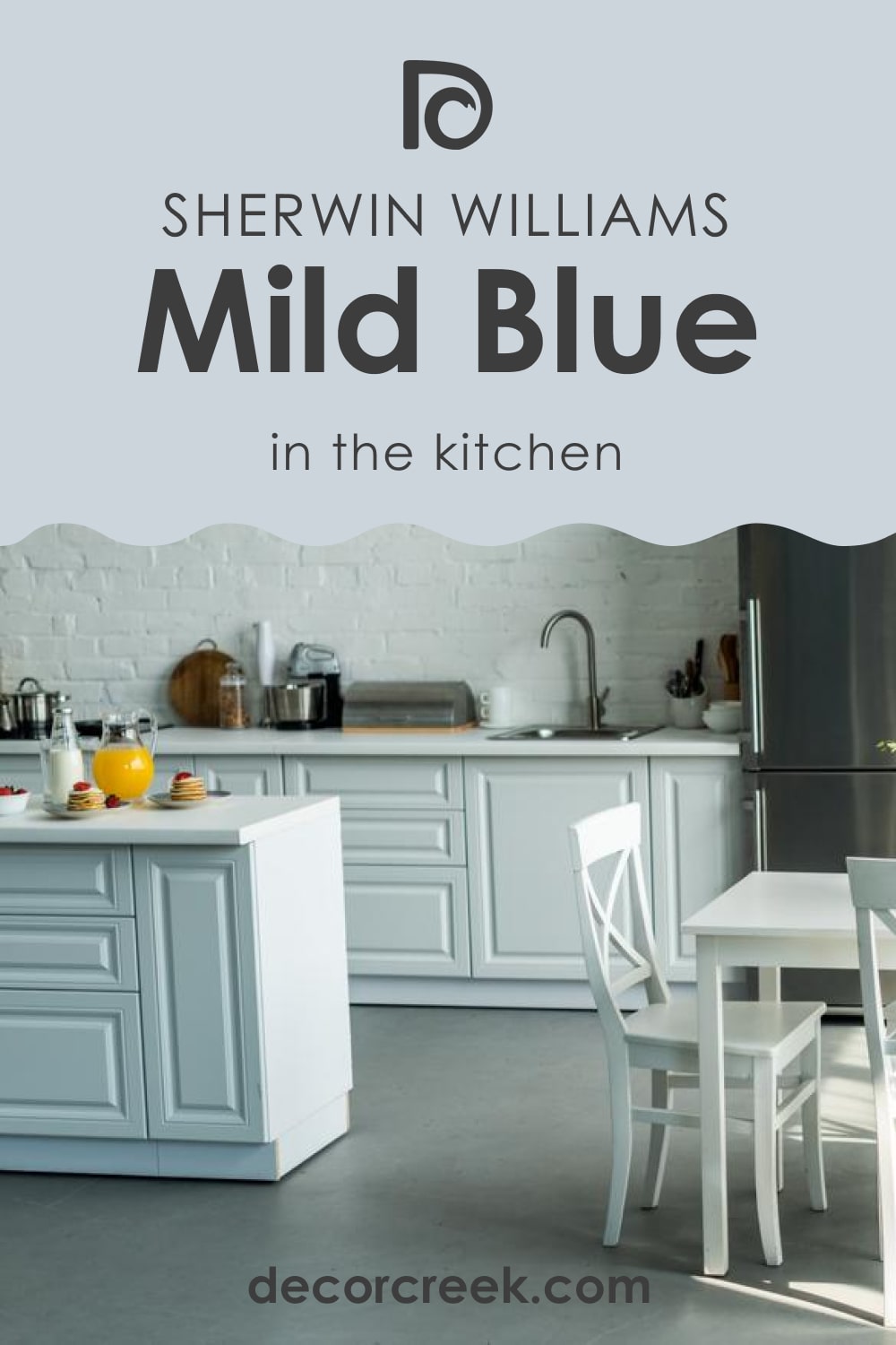 Kitchen of Mild Blue SW-6533
