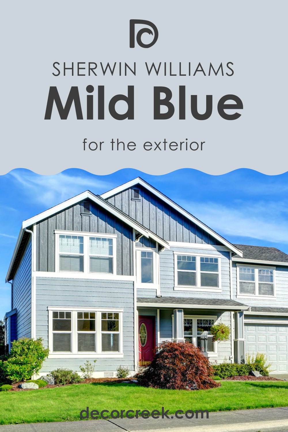Mild Blue SW-6533 for the Exterior Use