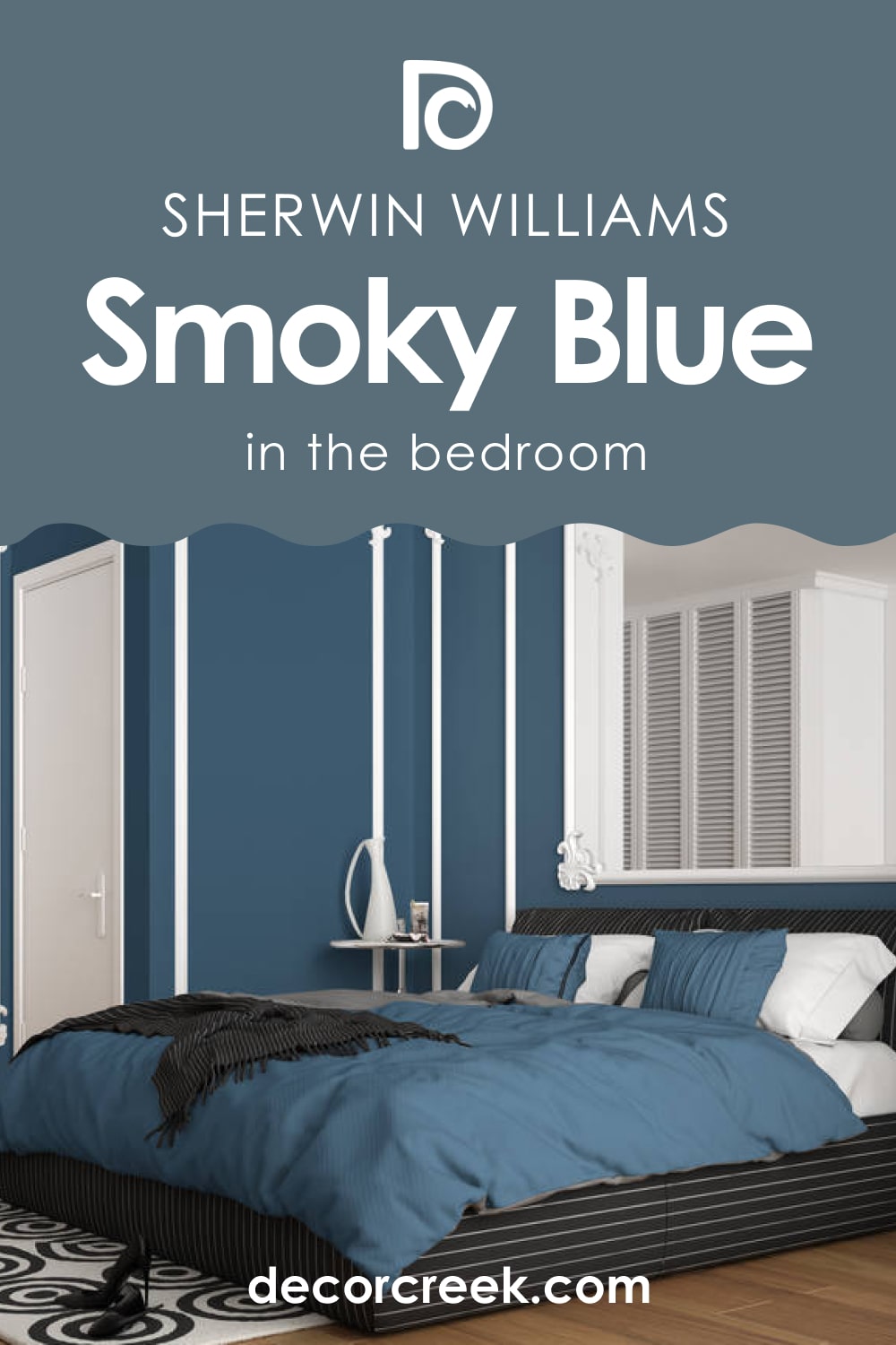 Smoky Blue SW-7604 and Bedroom