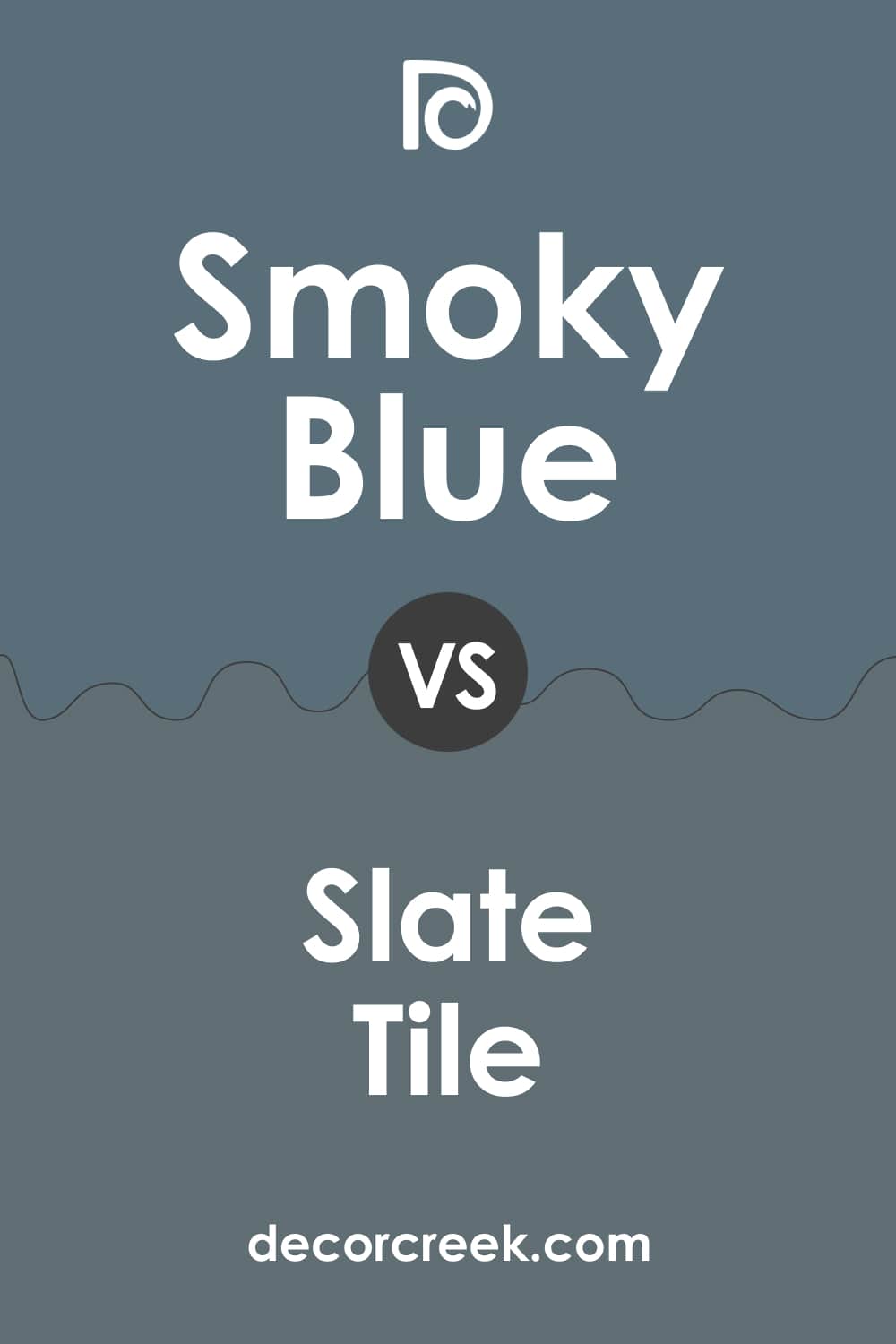 Smoky Blue vs. Slate Tile