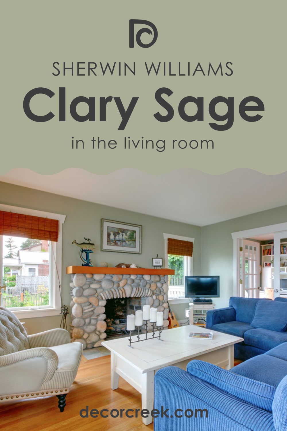Clary Sage SW-6178 in a Living Room