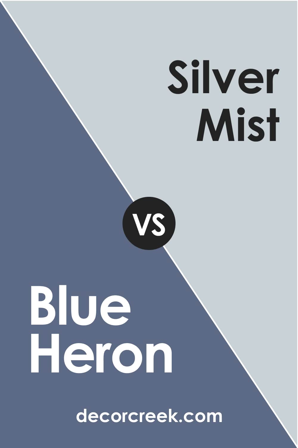 Blue Heron vs Silver Mist