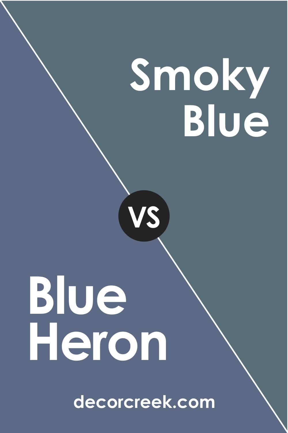 Blue Heron vs Smoky Blue