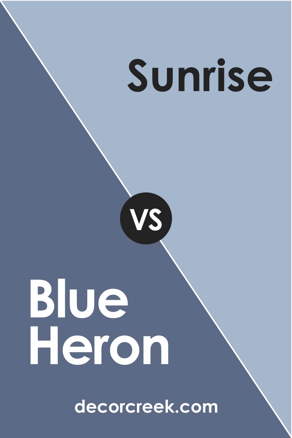 Blue Heron vs Sunrise