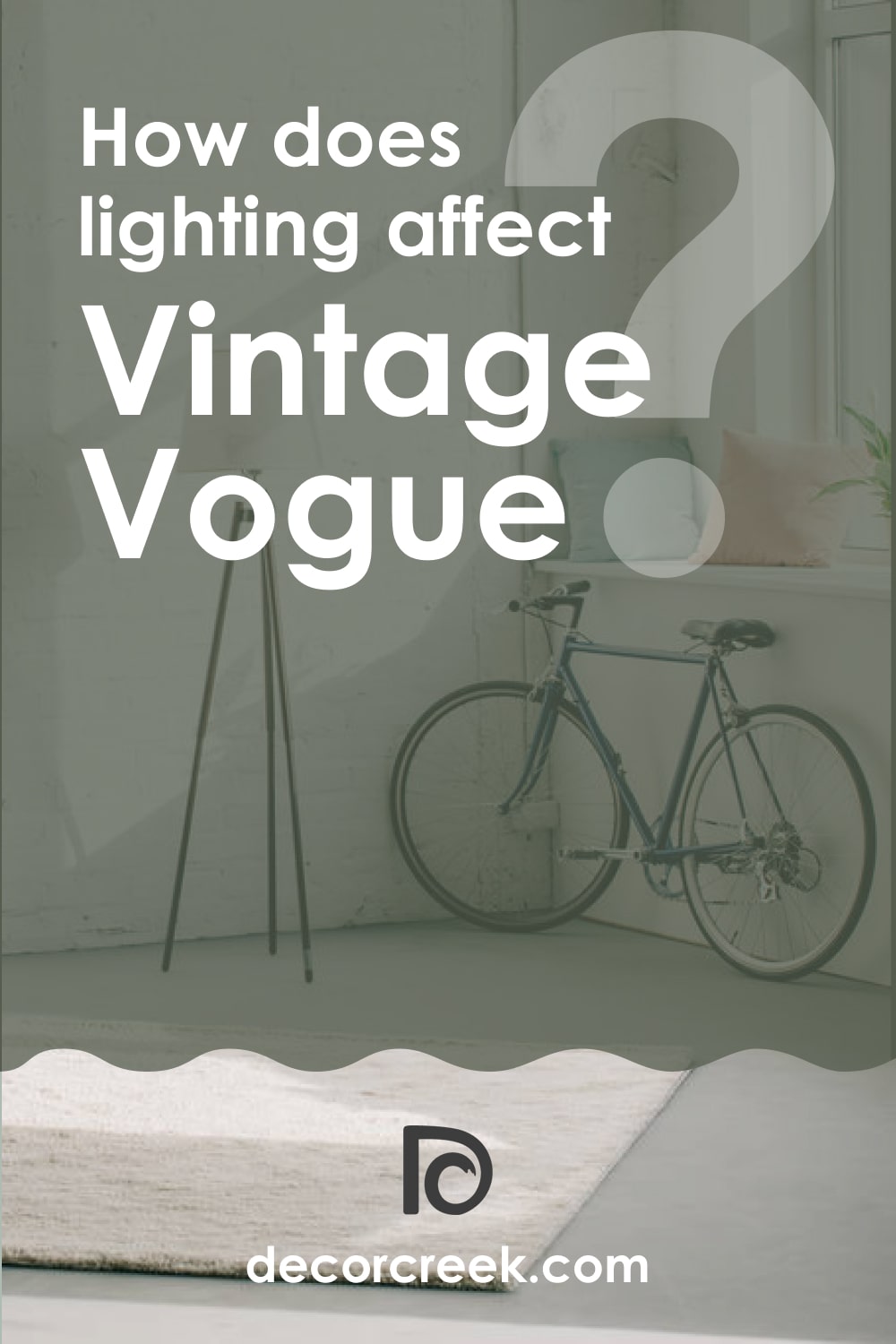 Lighting of Vintage Vogue 462 