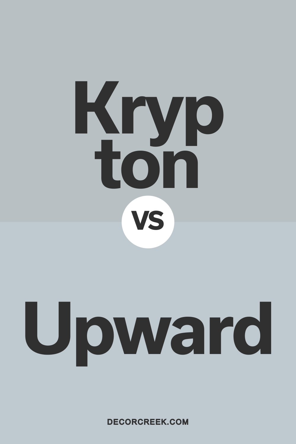 Krypton SW 6247 vs Upward SW 6239 by Sherwin Williams