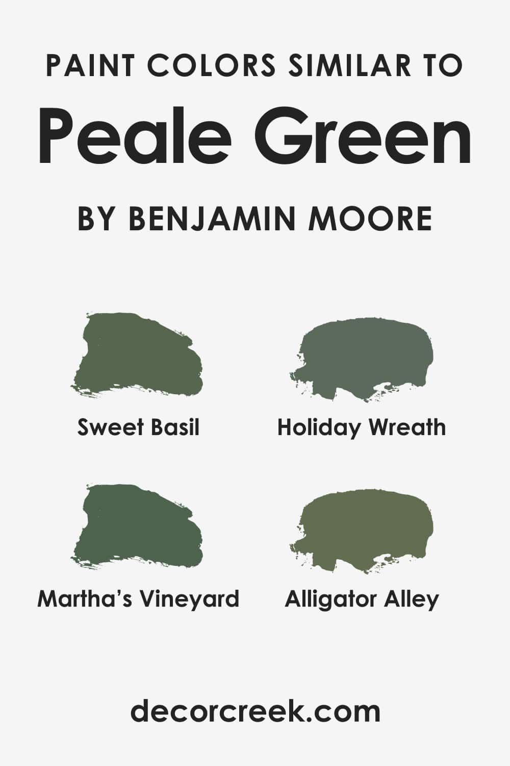 Paint Colors Similar to Peale Green HC-121