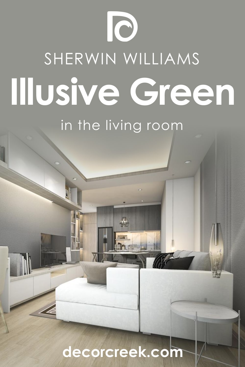 Illusive Green SW-9164 in the Living Room